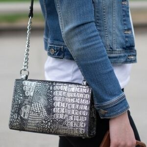 Miche Metallic Embossed Shoulder Bag